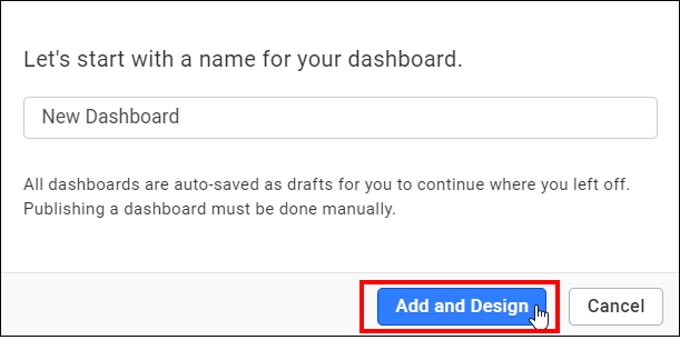 Dashboard name