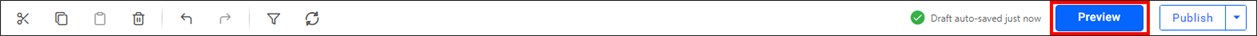 button for launching preview in web browser
