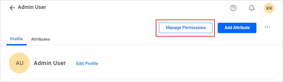 Manage Permissions Edit