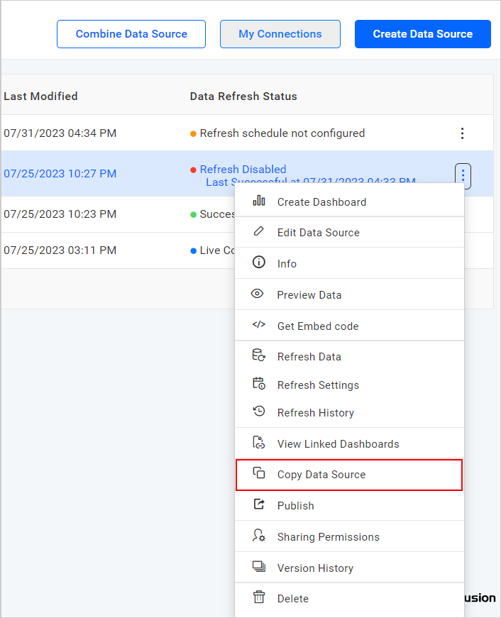 Copy Data Source