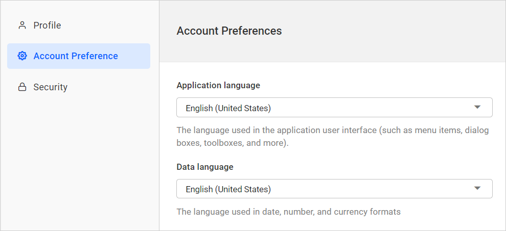 Language Preference
