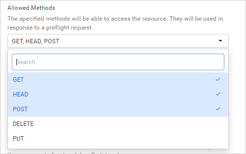 Allowed Methods