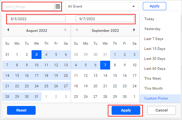 Webhook Failur Logs Date Range