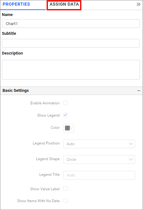 Assign data