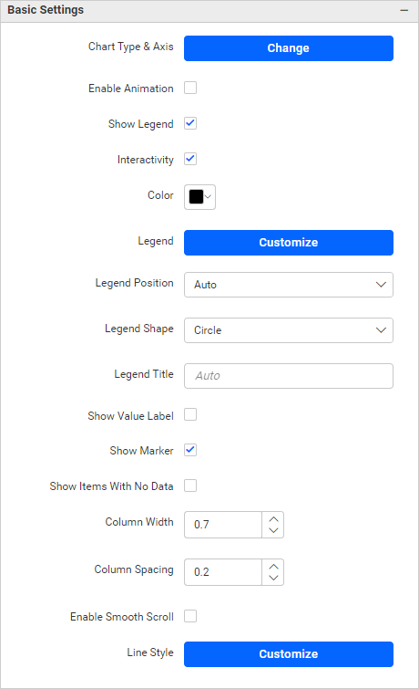 Show value label