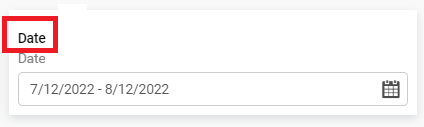 date picker name