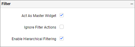 filter configuration for date picker