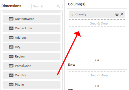 Add data to column