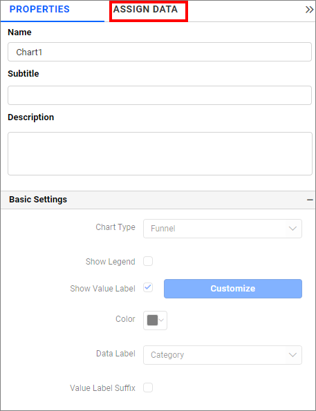 Assign data