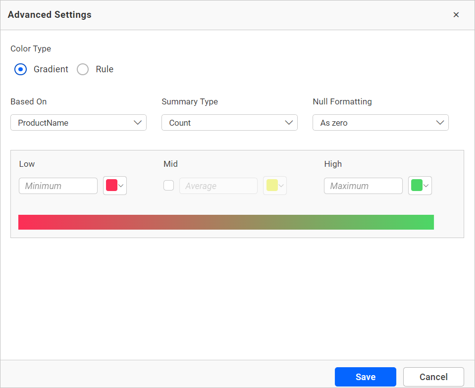 Advanced settings