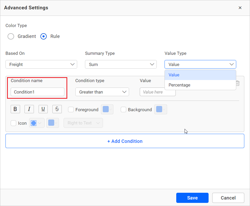 Condition name