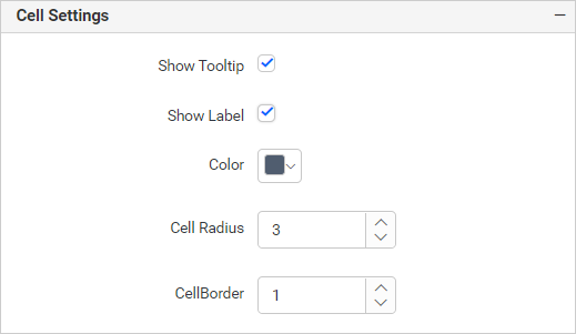 Cell settings