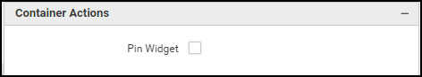 Container Actions