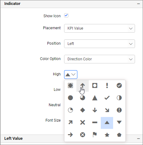 Choose indicator
