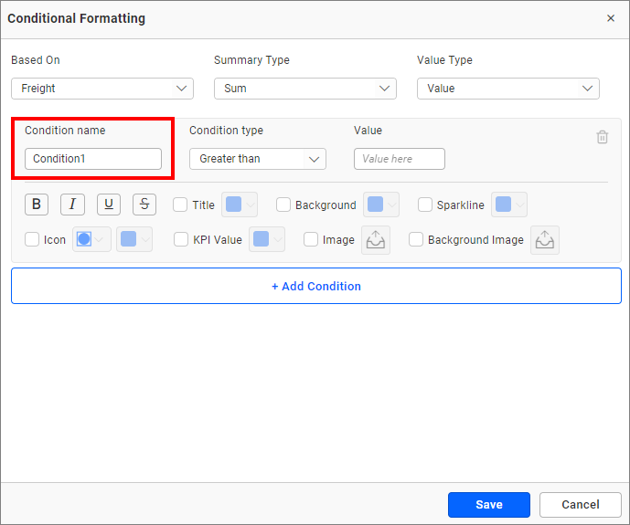 Condition name