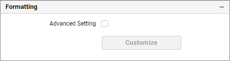 Enable advance settings