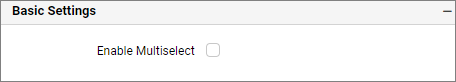 Basic Settings