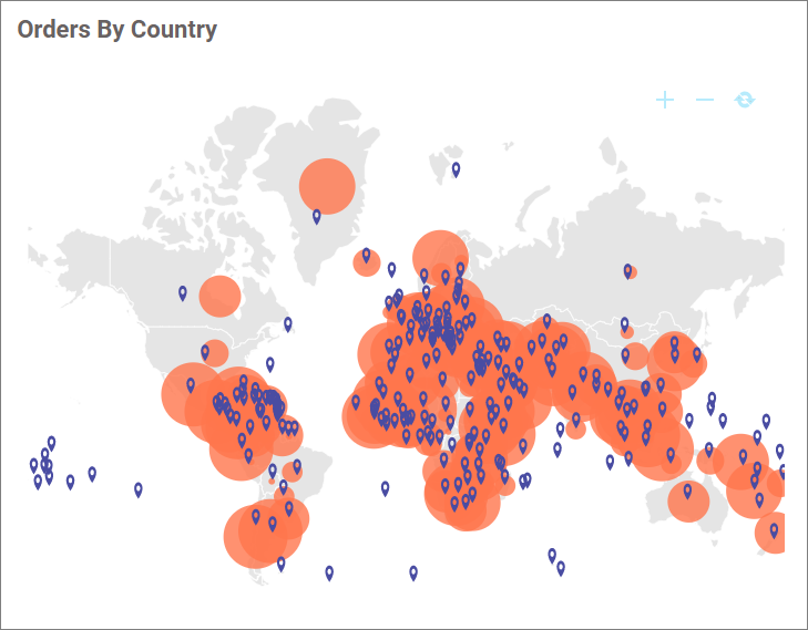 Bubble map Marker data