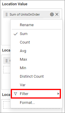 Filter for Bubblemap