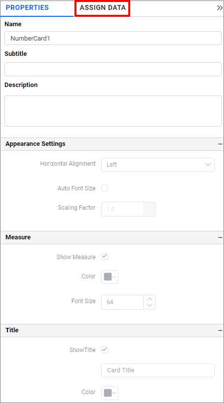 Properties pane