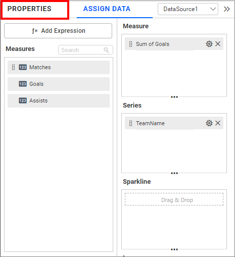 properties pane