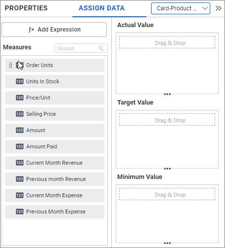 Assign data click