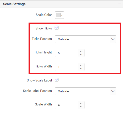 Scale Ticks