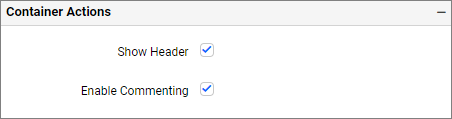 Container Actions