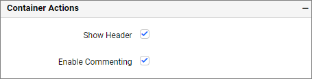 Container Actions