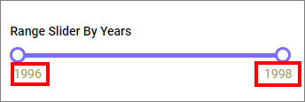 Range Slider with modified label color