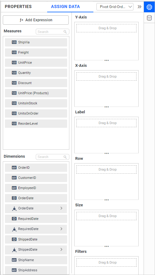 Assign Data section