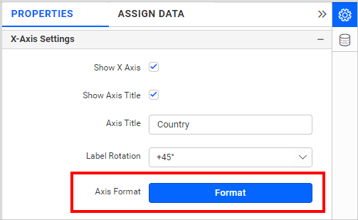 Formatting axis