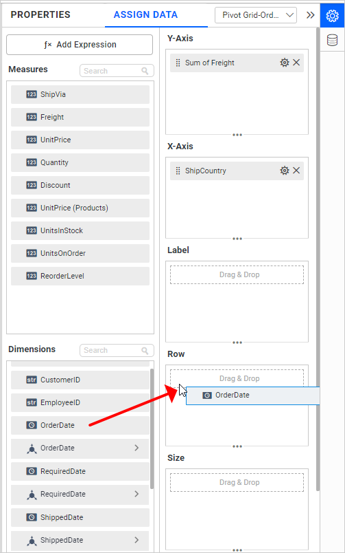 Adding row section
