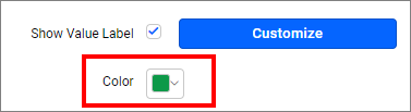 Value label Color Option