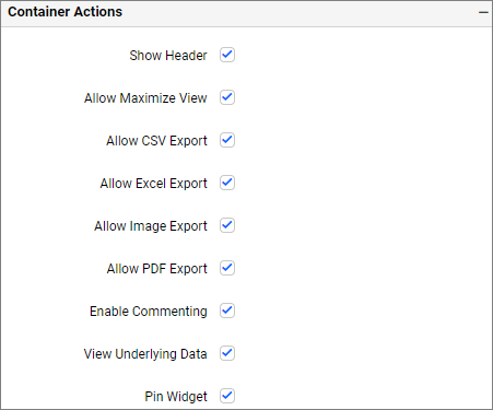 Container Actions