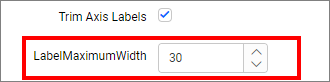 Label maximum width