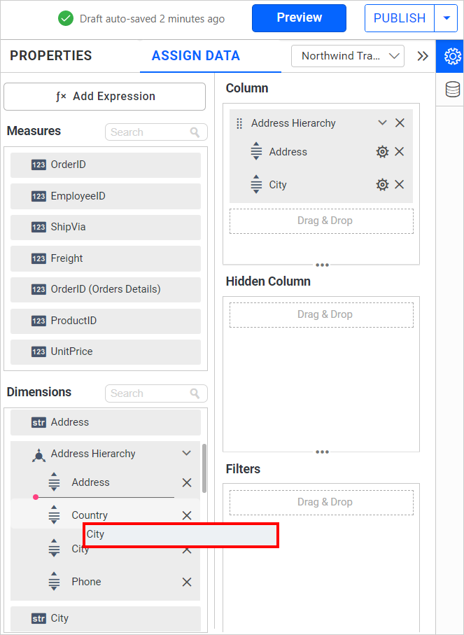 Custom Hierarchy Rearrange