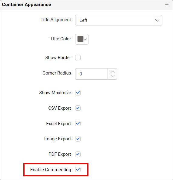 Enable Comments for Widgets