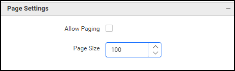 Grid Page Size