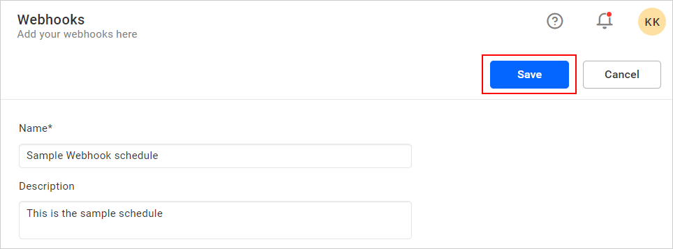 Save Webhook