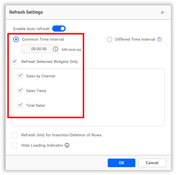 Select all widgets