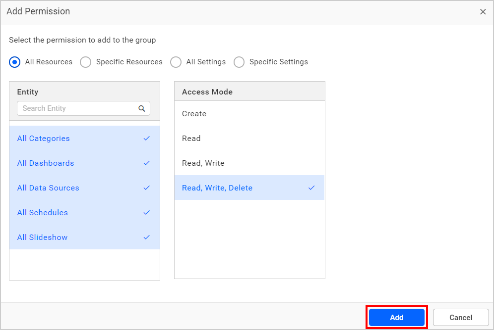 Add Permission
