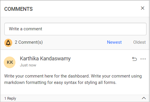 Save comment