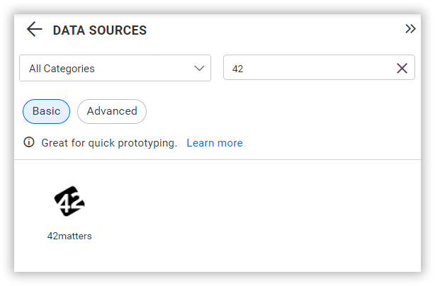 Choose data source