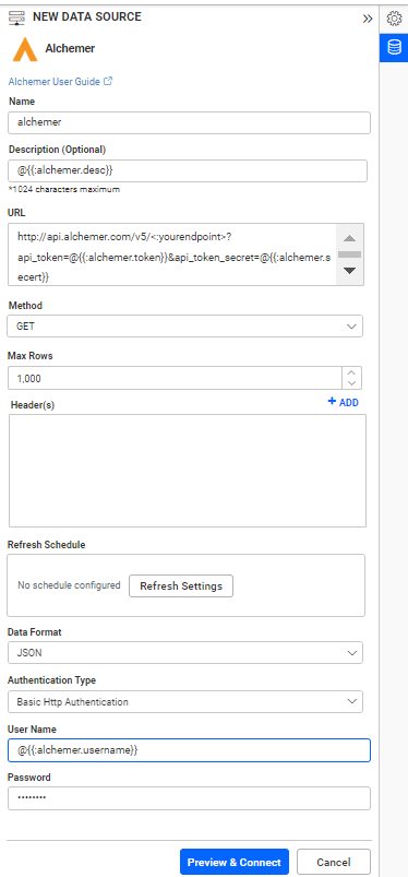 Dashboard Parameter