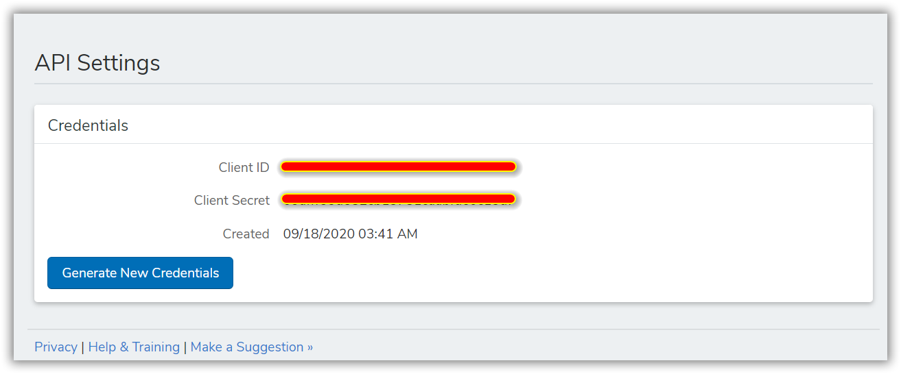 Reveal API Token