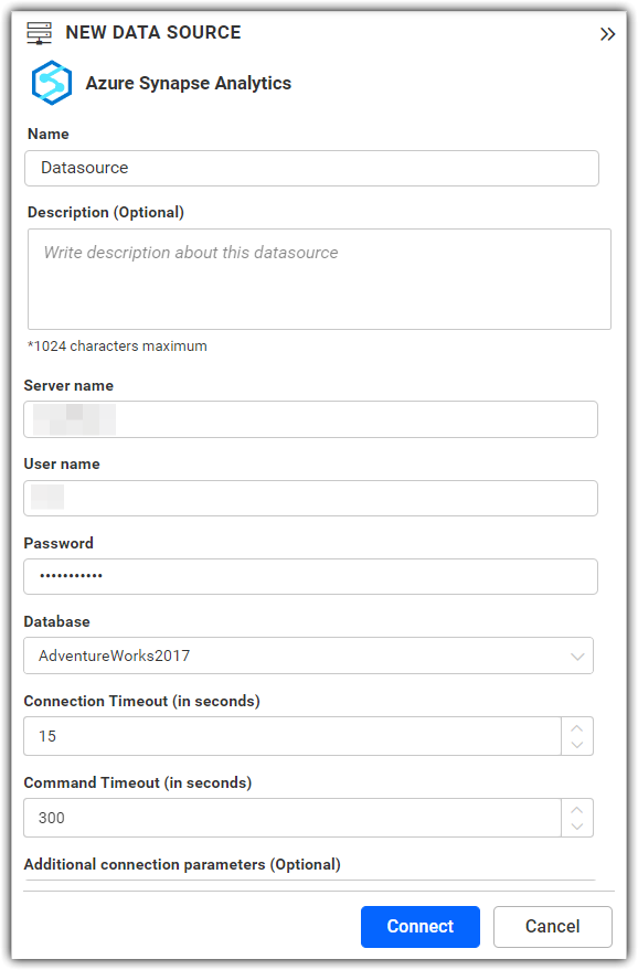 Azure Synapse Analytics Connection