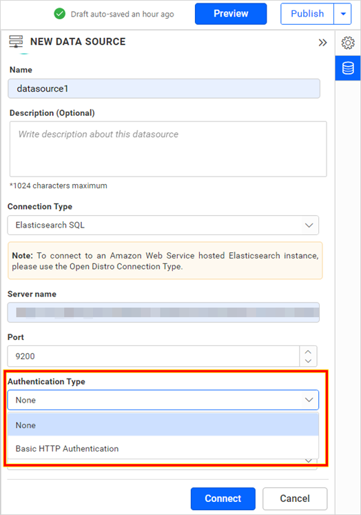Choose Authentication