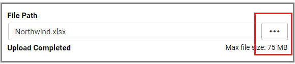 Browse excel file