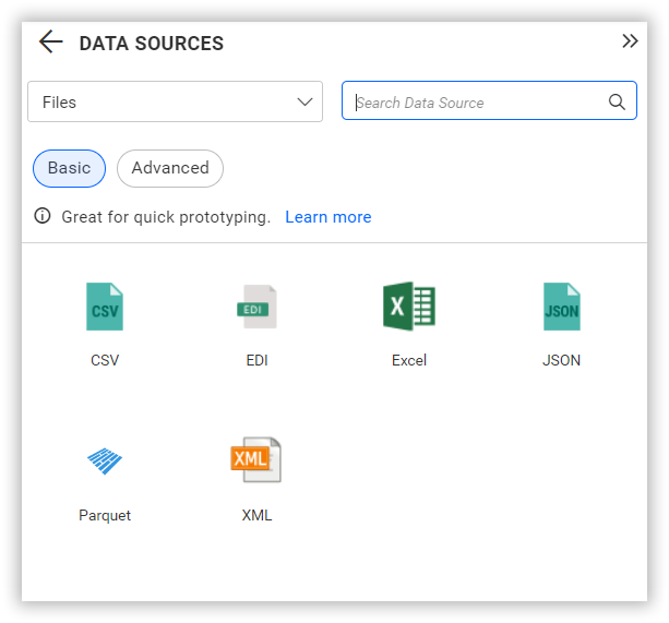 Choose data source
